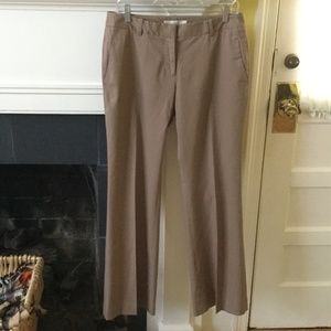 NWT LOFT Khaki Tan Dress Pants Trousers Stretch Cotton Blend - Sz 6